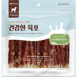 굿데이 강아지 건강한 육포 우유스틱 껌 300g, 소고기 + 우유 혼합맛, 1개
