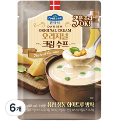 폰타나 데니쉬 오리지널 크림 수프 파우치, 75g, 6개