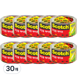 쓰리엠 스카치 포장용 테이프 3650 리필 48mm x 40m, 투명, 30개