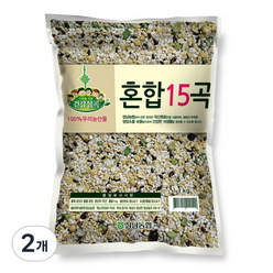 [정남농협] 잡곡 혼합15곡 1kg, 2개