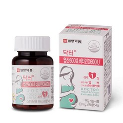 일양약품 닥터플러스 엽산 600 앤 비타민D600, 1개, 54g