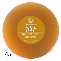 프로버블리 유황 중성 수제 비누, 110g, 4개