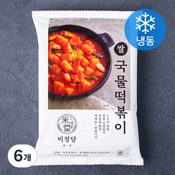 미정당 쌀 국물떡볶이 (냉동), 530g, 6개