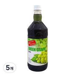 스위트코리아 청포도 액상 음료, 1L, 5개