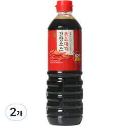 한라식품 붉은대게 간장소스, 1L, 2개