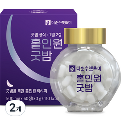 더순수렛츠미 홀인원굿밤 30g, 60정, 2개