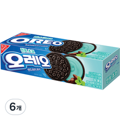 동서식품 오레오 샌드위치 쿠키 민트초코 2p, 80g, 6개