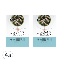 이델리 간편집밥 사골 미역국 5p, 50g, 4개