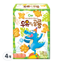 청우식품 우유먹은 공룡, 60g, 4개