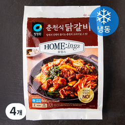 대상 호밍스 춘천식 닭갈비 (냉동), 4개, 800g