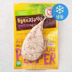지구식단 동물복지 인증 수비드 닭가슴살 블랙페퍼 (냉동), 115g, 1개