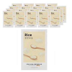 미샤 에어리 밀착 시트 마스크 쌀, 1개입, 20개