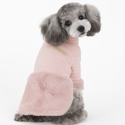 에이미러브즈펫 강아지 몽클 코트, 핑크