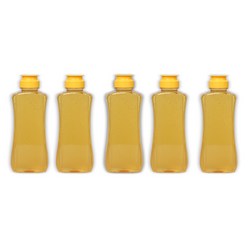 리빙패밀리 원터치 꿀병 용기 노랑뚜껑, 5개, 원터치꿀병용기 500ml(노랑), 500ml