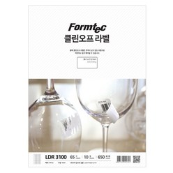 폼텍 10매 클린오프라벨 LDR 3100 65칸 HONI 214123EA, 본상품선택