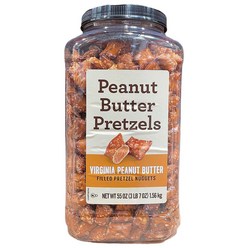 Virginia Peanut Butter Filled Pretzel Nuggets 버지니아 피넛 버터 필드 프리첼 너겟츠 1560g, 1개