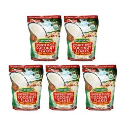 Let's Do Organic 코코넛 플레이크, 200g, 5개