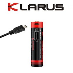 KLARUS 18650 USB 충전지 3600mAh 마이크로 5핀, 단품, 색상:단일상품
