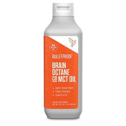 불렛프루프 브레인 옥테인 엠씨티 오일 Bulletproof Brain Octane C8 MCT Oil from Coconut Oil 32온스, 946ml, 1개