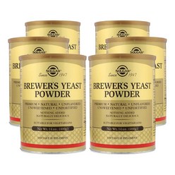 [6개 SET] 솔가 맥주효모 파우더 400g (분말) Solgar Brewers Yeast Powder, 6개
