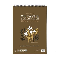 파펠시노 PAPELSINO 오일파스텔 색연필 전용지 전용 종이 브리스톨지 스케치북 A4 스프링 Sketchbook