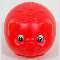 북 불러오는 빨간 돼지 저금통 대 개인 캐릭터 옛날 동전 저금함 모금함 생일 선물