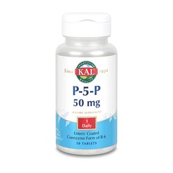 KAL 칼 P 5 P 50 mg 피리독살인산 보충제 500정 2팩 비타민 B6 데일리 영양제