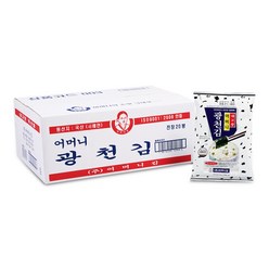 [광천어머니김 본사 발송] 전장김 25g x 20봉, 1box, 25