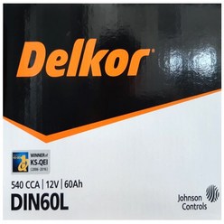 델코 DIN60L 자동차배터리반납 폐반납 (내차 밧데리 높이 사이즈 확인후 구매 필수), 1개