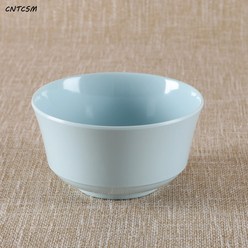 CNTCSM 5인치 가정용 미니 접시 모조 도자기 북유럽 학생 식기 라면 샐러드 컵라면 아이디어 선물 한국 밥그릇, 4.2 인치 (10.9x5.9cm), 베이비 블루