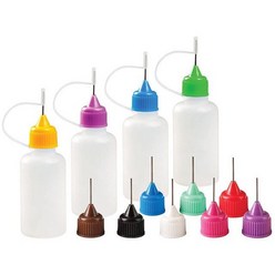프라모델도색용품 플라스틱 짜기 가능 바늘 병 아이 액체 스포이드 샘플 드롭, 5pcs x 30ml, 혼합 색상