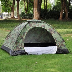 백패킹 텐트 장비 소형 부시크래프트 밀리터리 카모 1인용 백팩킹 텐트, 혼합색상, 2인용