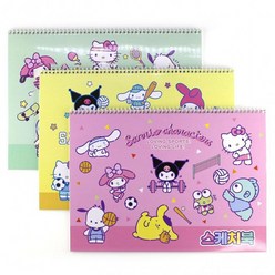 산리오캐릭터즈 스케치북 초등학생 미술스케치북 (10개), 단품, 단품