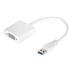 [강원전자] USB-A 3.0 to RGB(VGA) 컨버터 오디오 미지원 NM-UV03 [화이트]