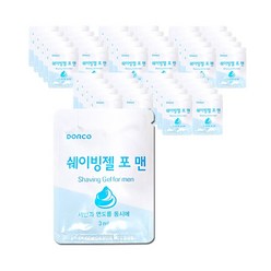 도루코 페이스 클렌징 앤 쉐이빙 젤, 3ml, 50개