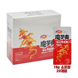 월월중국식품 웨이룽 향라곤약 안주 (15g*20개입), 1박스, 360g