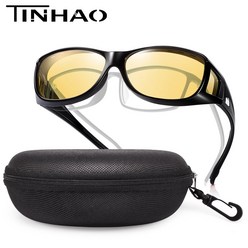 TINHAO 안경 위에 착용하는 야간 운전 안경