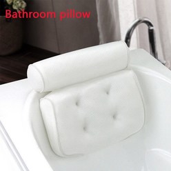 욕조반신욕 베개 3d 메쉬 스파 미끄럼 방지 쿠션이있는 스파 목과 등 욕실 공급을위한, 없음, 1개