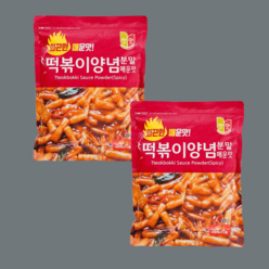 청우 첫맛 떡볶이 양념 분말 매운맛 1kg 2개 소스 가루, 떡볶이양념분말 매운맛 1kg 2개