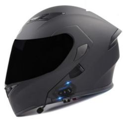 블루투스 헬멧 시스템 풀페이스 오토바이헬멧 경량 일체형 바이크 하이바 3XL, 6_블랙+블랙쉴드+3종세트포함