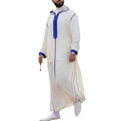 이슬람옷 의상 중동옷 슬림 이슬람 백인 남성 가운 셔츠 드 의류 남자