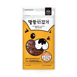 뼈 튼튼 소고기 컷팅 육포 소형견용 음식 트릿 칭찬용, 1개