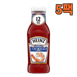 Heinz 하인즈 오리지널 칵테일 씨푸드 소스 12oz(340g), 5팩, 340g