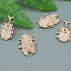 아트랄라 우드비즈 곤충(10개) 장수풍뎅이 매미 나무모양, 단품, 상세 설명 참조