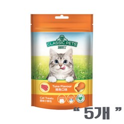 컴페니언클래식 캣트릿 고양이간식 80g 5개-참치, 단품