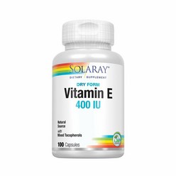 Solaray 솔라레이 드라이 비타민E 400 IU Dry Vitamin E 100정, 1팩