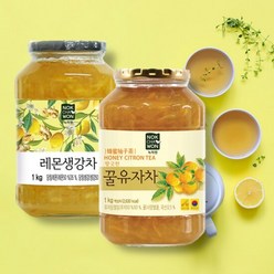 [녹차원] 레몬생강차 1KG+꿀유자차 1kg, 선택완료