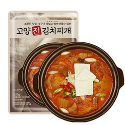 찌개 맛집 간편 조리 식품 고양진 김치찌개 밀키트, 520g, 1개