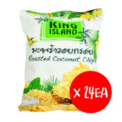 태국 킹아일랜드 구운 코코넛칩스 40gx24ea (1박스) coconut chips 아시아마트, 24개, 40g