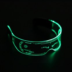 코난안경 파티 코믹 도구 안경 코스프레 반짝이는 유용한, 컬러 발광 충전식 싱글 컨트롤